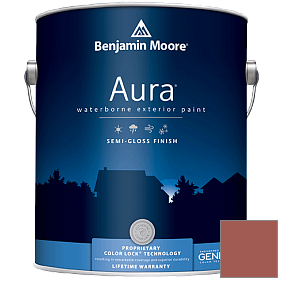 Краска Aura Waterborne Exterior Semi-Gloss Finish (632) цвет 1203 Warm Sienna