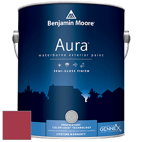 Benjamin Moore Aura 632 Waterborne Exterior Semi-Gloss Finish краска цвет 2086-10 Exotic Red