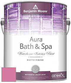 Benjamin Moore Aura 532 Bath & Spa Waterborne Interior Paint Matte Finish краска цвет 2086-40 Deep Carnation