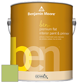 Benjamin Moore Ben W625 Premium Interior Latex Flat краска цвет 2029-40 Stem Green