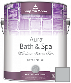 Краска Benjamin Moore Aura Bath & Spa Interior Paint Matte Finish (532) цвет AF-695 