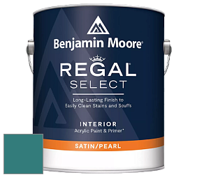 Benjamin Moore 550 Regal Select Waterborne Interior Pearl Finish краска цвет 742 Largo Teal