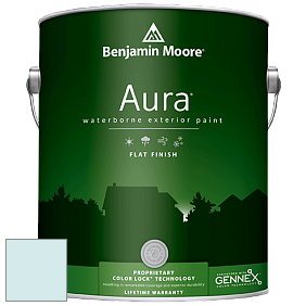 Benjamin Moore Aura 629 Waterborne Exterior Flat Finish краска цвет 2057-70 Icy Blue