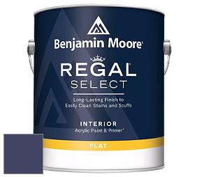 Benjamin Moore 547 Regal Select Waterborne Interior Flat Finish краска цвет 2067-10 Midnight Navy
