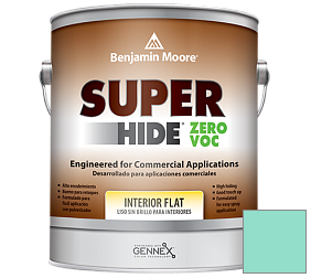Краска Benjamin Moore 355. Super Hide Zero Voc Interior Flat краска цвет 2046-50 Scuba Green