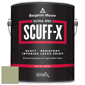 Benjamin Moore 486 Ultra Spec SCUFF-X Interior Satin Finish краска цвет NCS S 3020-G50Y 