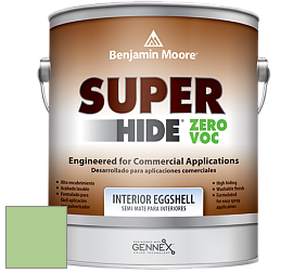 Benjamin Moore 357 Super Hide Zero Voc Interior Eggshell краска цвет 550 Paradise Hills Green
