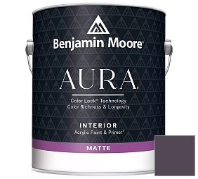 Краска Benjamin Moore Aura Interior Paint - Matte (522) цвет 2072-20 Black Raspberry