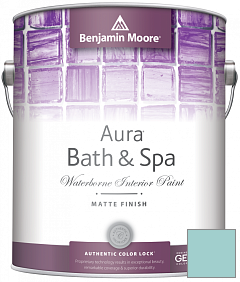 Краска Benjamin Moore Aura Bath & Spa Interior Paint Matte Finish (532) цвет 2049-50 Spectra Blue