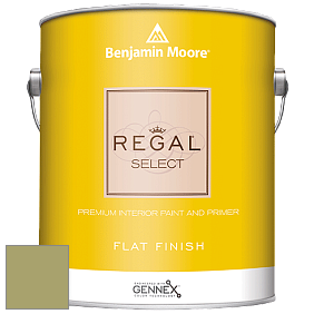 Benjamin Moore 547 Regal Select Waterborne Interior Flat Finish краска цвет 2145-30 Brookside Moss
