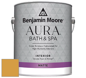 Benjamin Moore Aura 532 Bath & Spa Waterborne Interior Paint Matte Finish краска цвет NCS S 2060-Y10R 