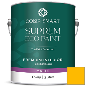 Краска COLOR SMART CS 619 SUPREM ECO PAINT матовая краска цвет 2021-20 Lemon