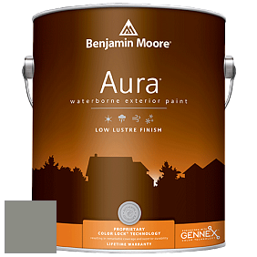 Benjamin Moore Aura 634 Waterborne Exterior Low Lustre Finish краска цвет 1483 Cos Cob Stonewall