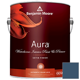 Краска Aura Waterborne Interior Satin Finish (526) цвет 2061-20 Champion Cobalt