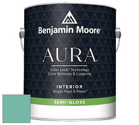 Benjamin Moore Aura 528 Waterborne Interior Semi-gloss Finish краска цвет 648 Kokopelli Teal