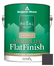 Краска Regal Select Exterior Paint-MoorLife Flat Finish (W105) цвет 2117-10 Carbon Copy