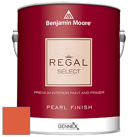 Benjamin Moore 550 Regal Select Waterborne Interior Pearl Finish краска цвет 2014-20 Rumba Orange