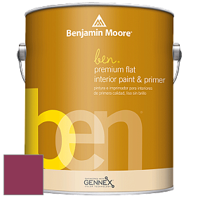 Benjamin Moore Ben W625 Premium Interior Latex Flat краска цвет 2077-10 Magenta