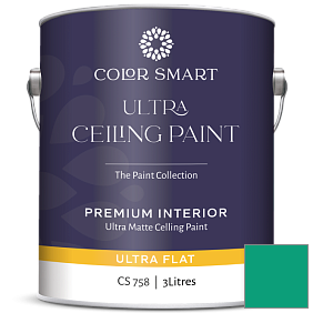 Краска COLOR SMART CS 758 ULTRA CEILING PAINT ультраматовая краска цвет 2046-30 Cayman Lagoon