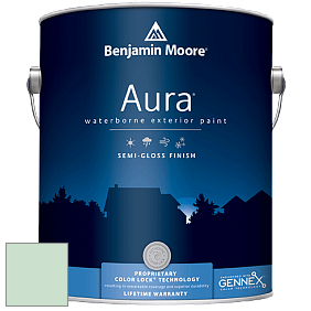Benjamin Moore Aura 632 Waterborne Exterior Semi-Gloss Finish краска цвет 2035-60 Leisure Green