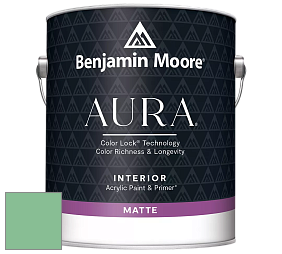 Benjamin Moore Aura 522 Interior Paint - Matte краска цвет 2036-40 Meadowlands Green