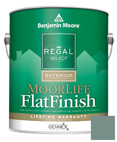 Краска Regal Select Exterior Paint-MoorLife Flat Finish (W105) цвет 691 Dartsmouth Green