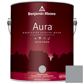 Краска Aura Waterborne Exterior Satin Finish (631) цвет 1614 Delray Gray