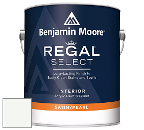 Benjamin Moore 550 Regal Select Waterborne Interior Pearl Finish краска цвет OC-65 Chantilly Lace