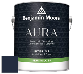 Benjamin Moore Aura 528 Waterborne Interior Semi-gloss Finish краска цвет RAL 5011 
