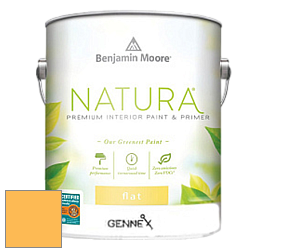 Benjamin Moore 514 Natura Interior Semi-Gloss Finish краска цвет 314 Imperial Yellow