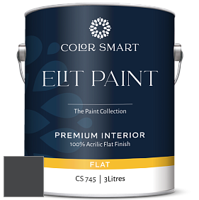COLOR SMART CS 745 ELIT PAINT глубокоматовая моющаяся краска цвет 2126-10 Black Tar