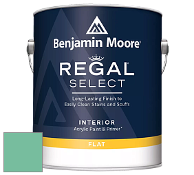 Benjamin Moore 547 Regal Select Waterborne Interior Flat Finish краска цвет 592 Rosamilia Green