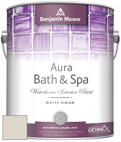Benjamin Moore Aura 532 Bath & Spa Waterborne Interior Paint Matte Finish краска цвет OC-24 BM OC-24