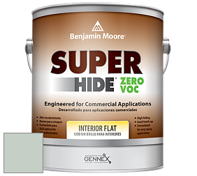Benjamin Moore 355 Super Hide Zero Voc Interior Flat краска цвет 695 Turquoise Mist