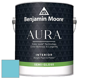 Benjamin Moore Aura 528 Waterborne Interior Semi-gloss Finish краска цвет 767 Graceful Sea