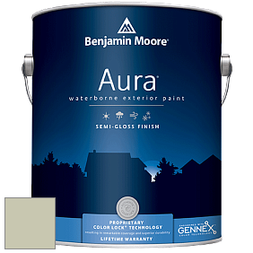 Benjamin Moore Aura 632 Waterborne Exterior Semi-Gloss Finish краска цвет 2144-40 Soft Fern