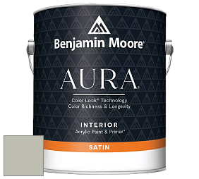 Benjamin Moore Aura 526 Waterborne Interior Satin Finish покрытие цвет RAL 7044 