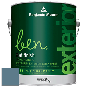 Benjamin Moore Ben 541 Waterborne Exterior Flat Finish краска цвет AF-520 