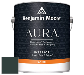 Benjamin Moore Aura 526 Waterborne Interior Satin Finish покрытие цвет RAL 6012 