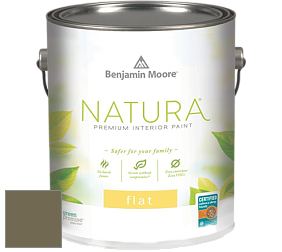 Benjamin Moore 512 Natura Interior Flat Finish матовая краска цвет 2142-20 Turtle Green