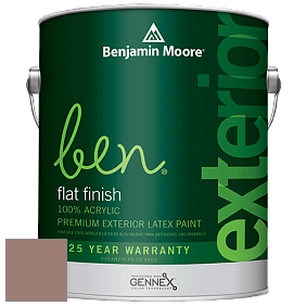 Benjamin Moore Ben 541 Waterborne Exterior Flat Finish краска цвет 2095-40 Mudslide