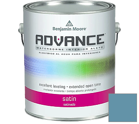 Краска Benjamin Moore 792. Advance Interior Paint-Satin эмаль цвет 2062-40 Blue Daisy