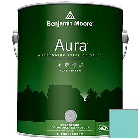 Краска Aura Waterborne Exterior Flat Finish (629) цвет 662 Mexicali Turquoise