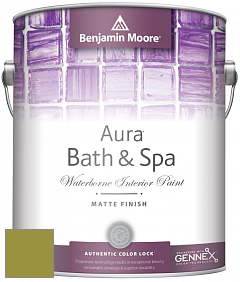 Benjamin Moore Aura 532 Bath & Spa Waterborne Interior Paint Matte Finish краска цвет 2146-20 Forest Moss
