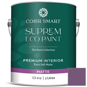 Краска COLOR SMART CS 619 SUPREM ECO PAINT матовая краска цвет 2073-30 Passion Plum