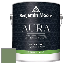 Benjamin Moore Aura 528 Waterborne Interior Semi-gloss Finish краска цвет NCS S 4030-G30Y 