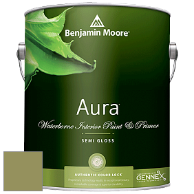Benjamin Moore Aura 528 Waterborne Interior Semi-gloss Finish краска цвет 539 Sycamore Tree
