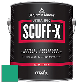 Benjamin Moore 486 Ultra Spec SCUFF-X Interior Satin Finish краска цвет 2045-30 Green Leaf