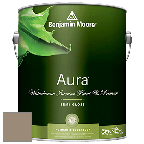 Benjamin Moore Aura 528 Waterborne Interior Semi-gloss Finish краска цвет 986 Smoky Ash