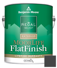 Краска Regal Select Exterior Paint-MoorLife Flat Finish (W105) цвет 2132-10 Black